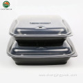 Disposable Food Grade Black Microwavable For Meal Prepping